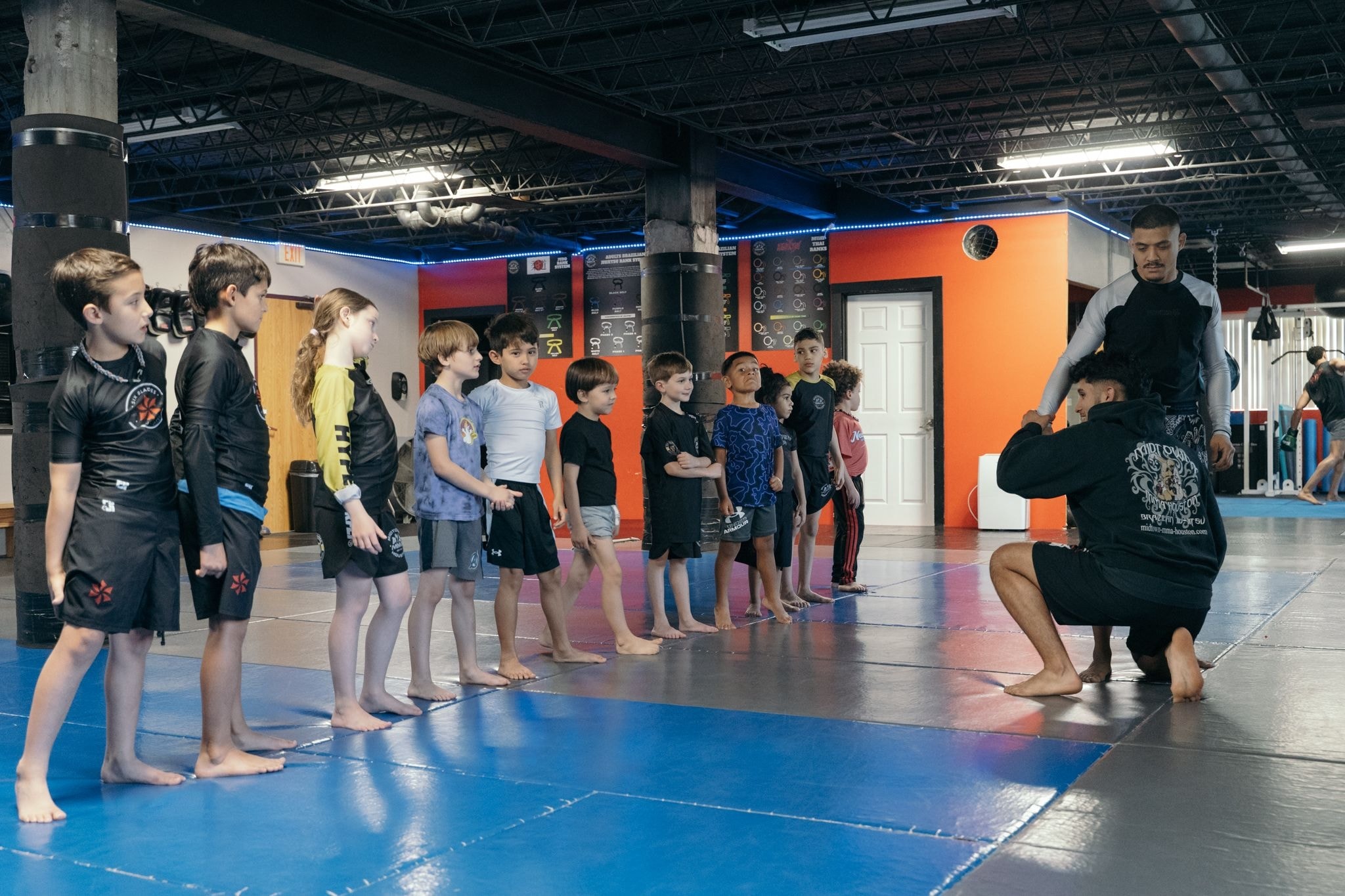 Kids BJJ training photo 2